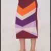 falda midi multicolor Scorzzo